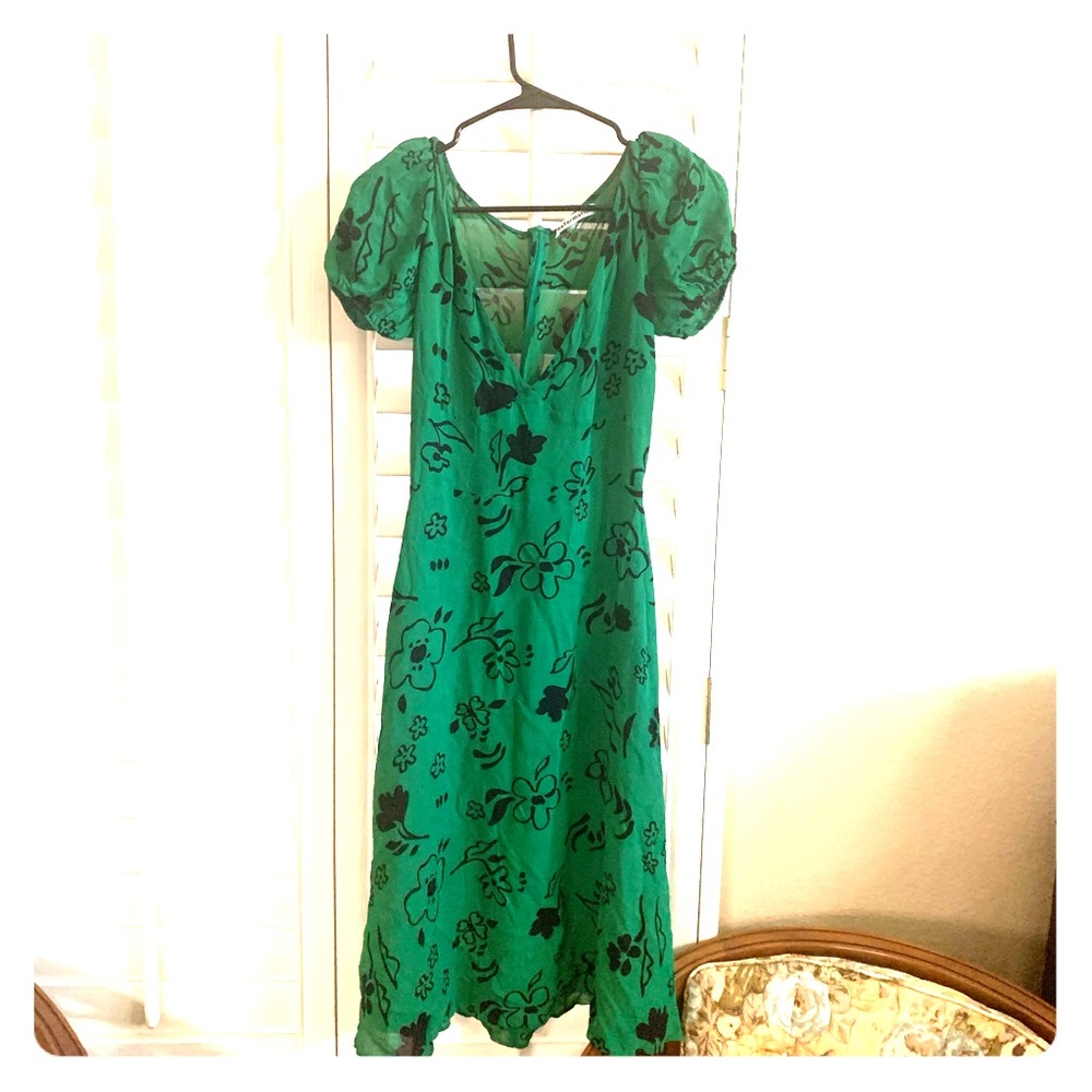 Reformation green dress